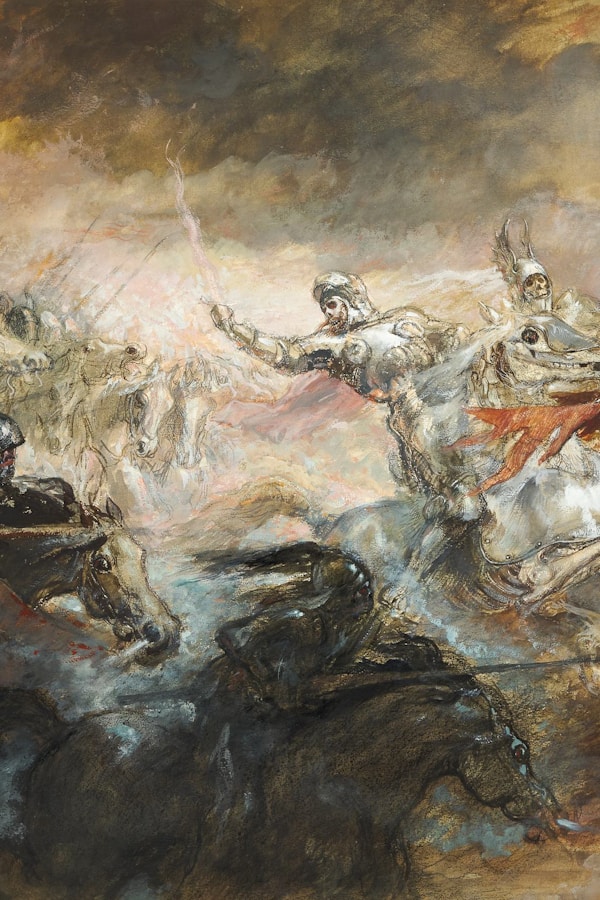 Golden samurai armor, dramatic studio lighting